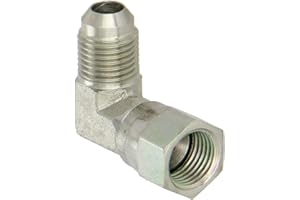 Eaton Aeroquip 2071-6-6S 90 Degree Swivel Nut Elbow, JIC 37 Degree End Types, Carbon Steel, 3/8 JIC(f) x 3/8 JIC(m) End Size, 3/8" Tube OD