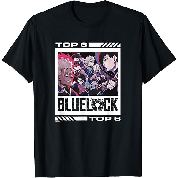 Amazon.com: Blue Lock Official Distressed Big Chest Japanese Logo