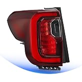 STRECOS LED Tail Light Compatible with GMC Acadia AT4 2020 2021 2022 2023 | Outer Taillight Black Bezel Rear Driving Brake Lights Assembly Replace OEM# 84746545 (Left Driver Side)