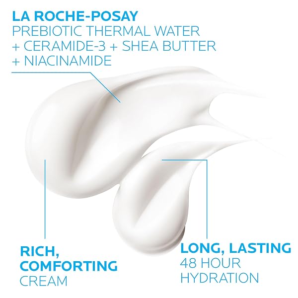 LA ROCHE-POSAY LIPIKAR AP+ TRIPLE REPAIR MOISTURIZING CREAM, FACE & BODY LOTION FOR DRY SKIN, SHEA BUTTER & NIACINAMIDE MOISTURIZER, GENTLE FACE & BODY CREAM FOR DRY, ROUGH & SENSITIVE SKIN