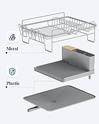 Kitsure Extendable Dish Drying Rack, Large Drying