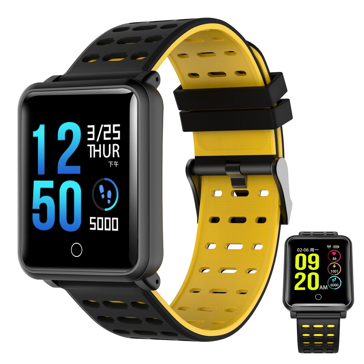 Q28 Smart Watch IP68 Waterproof Sleep Heart Rate Detection Sports Step Fitness Bracelet Watch