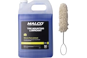 Malco Tire Mounting & Demounting Lubricant with Applicator - Automotive, Truck, Farm & Heavy-Duty Construction Tires/Improved Bead Seal/Rust Protection/Silicone & Soap Free / 1 Gal (102401)