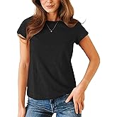 Stelle Womens Modal Soft Crewneck Short Sleeve T Shirts Summer Casual Basic Tops Tees