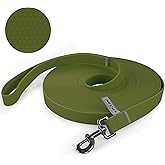 Wolfone 9m Dark Green Heavy Duty Robust Training Dog Leash with Anti-Slip Handle,Waterproof Long Dog Leash for Outdoor Activities