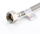 Home Range WRAS 900mm Flexi Pipe Connector 15mm x 1/2 BSP 304 Stainless view 4