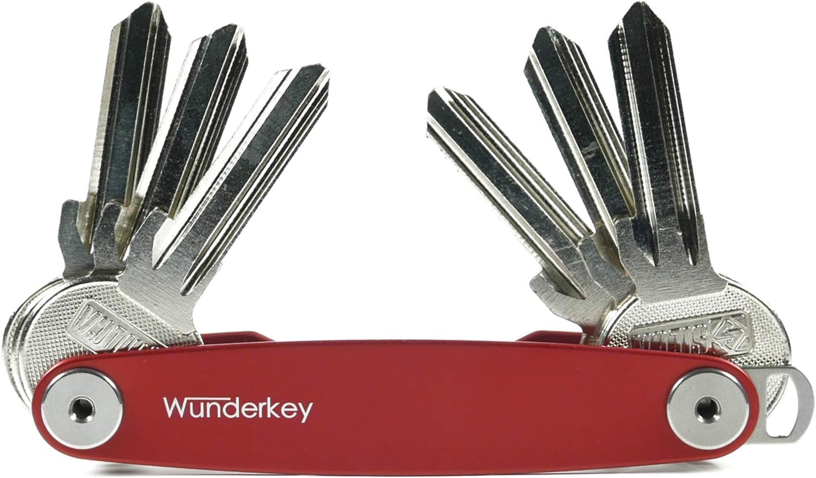 Classic Red (up to 12 Keys) – Key Organiser Made in Germany [Smart Key Organiser | Compact Key Holder | Key Ring | Key Case] – Premium Quality