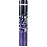 Insulated Water Bottle, Coffee Thermos Mug, Double Wall Vacuum Insulation, Fashionable Style Skinny Mini Slim Stainless Steel Water Bottle, 8.5 Oz (Starry Purple 8.5 Oz)