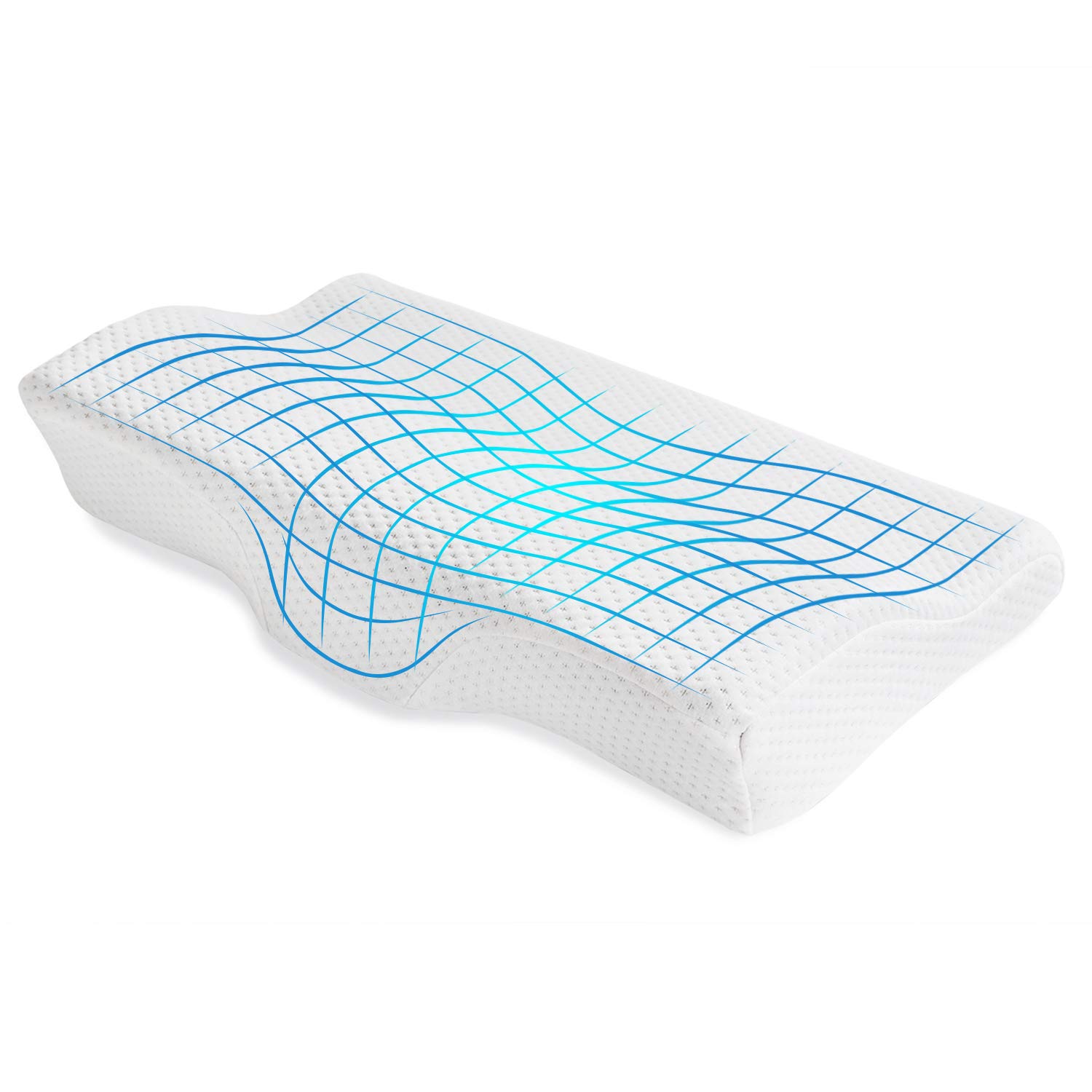 Travel Ease Contour Memory Foam Pillow Bedding Hypoallergenic