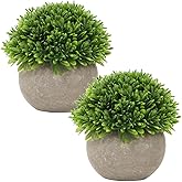 Briful Small Fake Plants Faux Potted Plant Mini Artificial Plants for for Home Table Office Room Desk Bathroom Shelf Kitchen Farmhouse Mantel Decoration