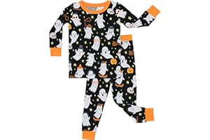 Little Sleepies Two-Piece Pajama Set for Boys & Girls, Soft Viscose from Bamboo Toddler Pajamas for Kids, Family Matching PJs