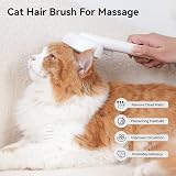 Aumuca Cat Dog Brush with Release Button Deshedding Tool for Long or Semi-Short view 6