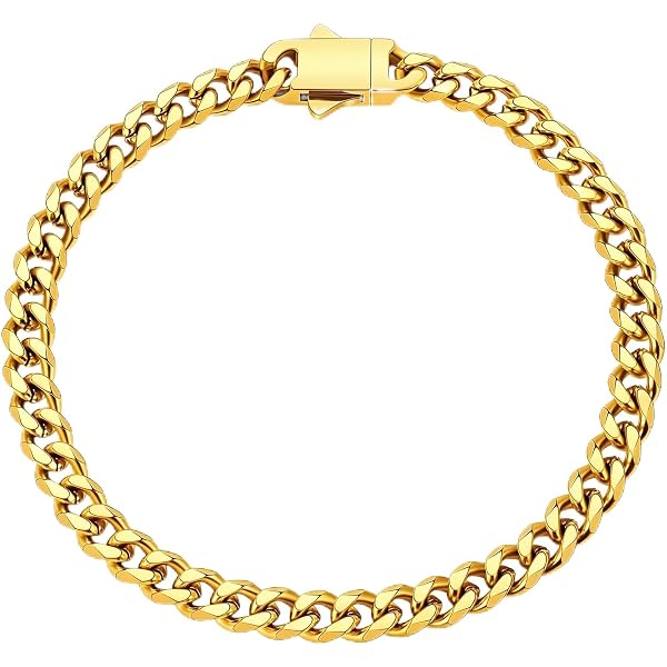 Amazon.com: Jewelry Affairs 14K Yellow Gold Byzantine Style Link