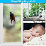 BUZIFU Fiberglass Window Screen Mesh 1.2x2.5m Insect Fly Wire Mosquito Net Grey view 3