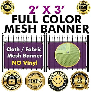 Amazon Com Full Color Mesh Fabric Banner Design With Grommets