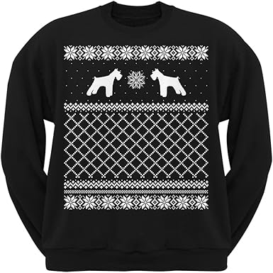 schnauzer ugly christmas sweater