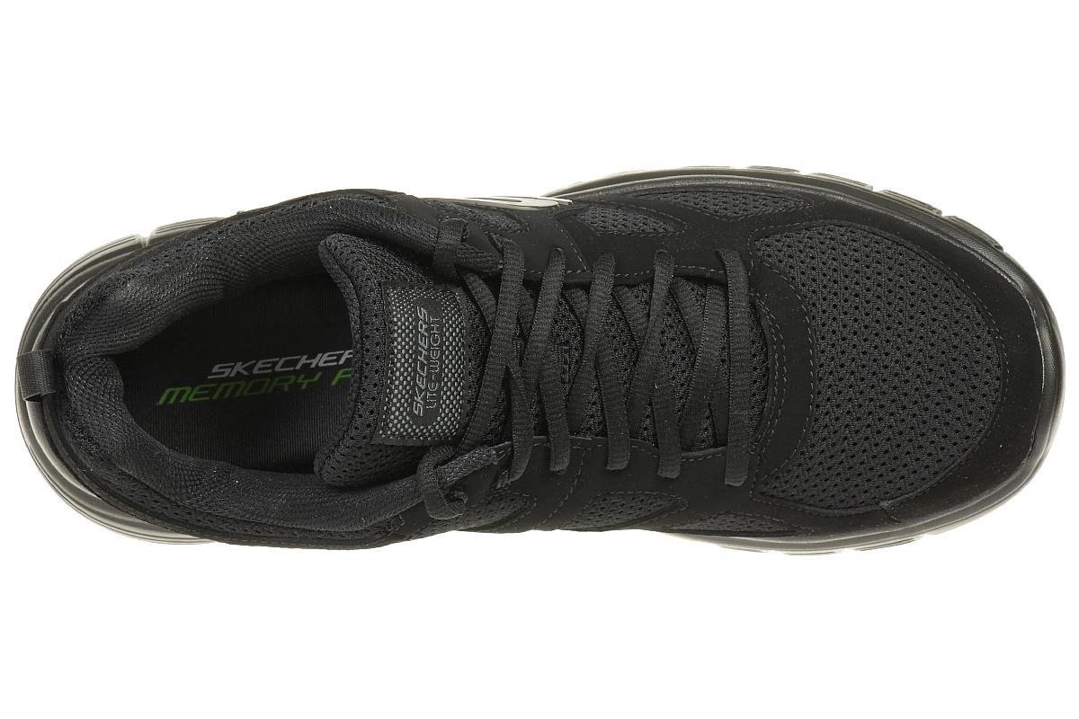 Skechers Burns- Agoura Herren Turnschuhe, Black, 47.5 EU