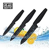 Ceramic Knife Set Black Professional 3 Pieces Sharp