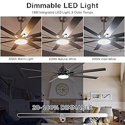 Sofucor 66" Smart Ceiling Fans with