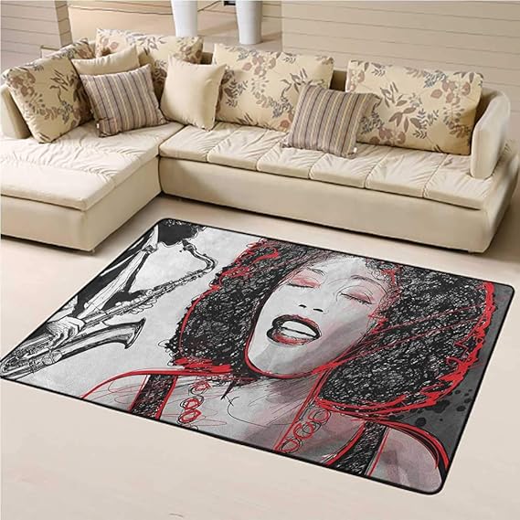 Large Carpet Mat African Traditional Rectangle Throw Runner