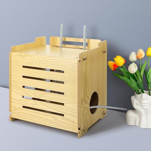 Router Shelf WiFi Router Storage Box Modem Cable Router Cover Organized ...