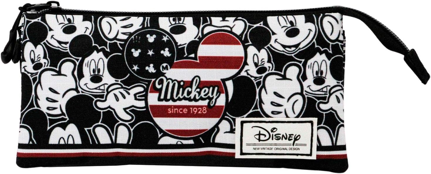 KARACTERMANIA Mickey Mouse U.S.A.-Triple HS Pencil Case, Multicolour, A size - Image 3