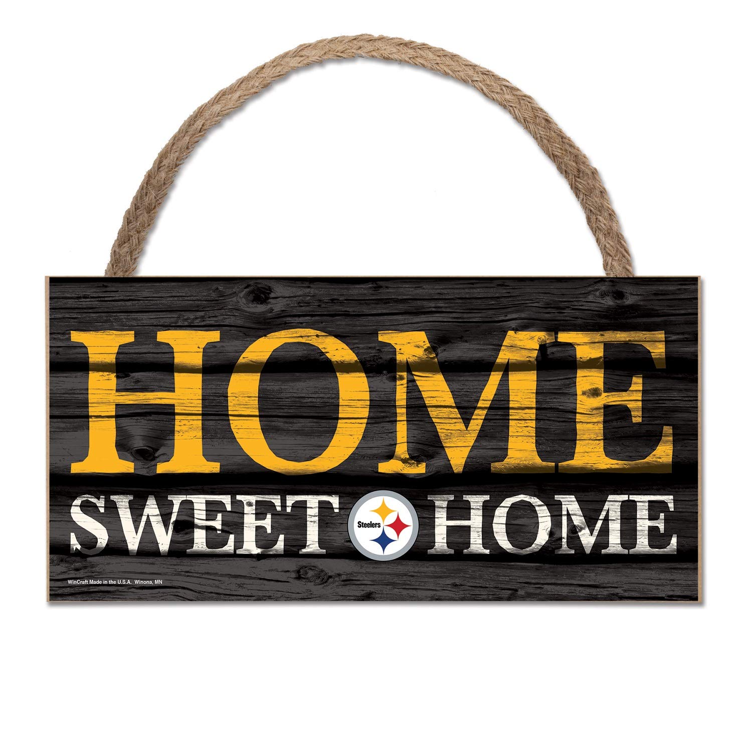 Wincraft NFL wooden sign Pittsburgh Steelers wooden sign Wood Home Sweet Home