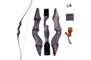 SinoArt 60" Takedown Longbow Archery Wooden Archery Bow Included Fur Rest Pad Stringer Tool Tab String Nocks Right Hand for H