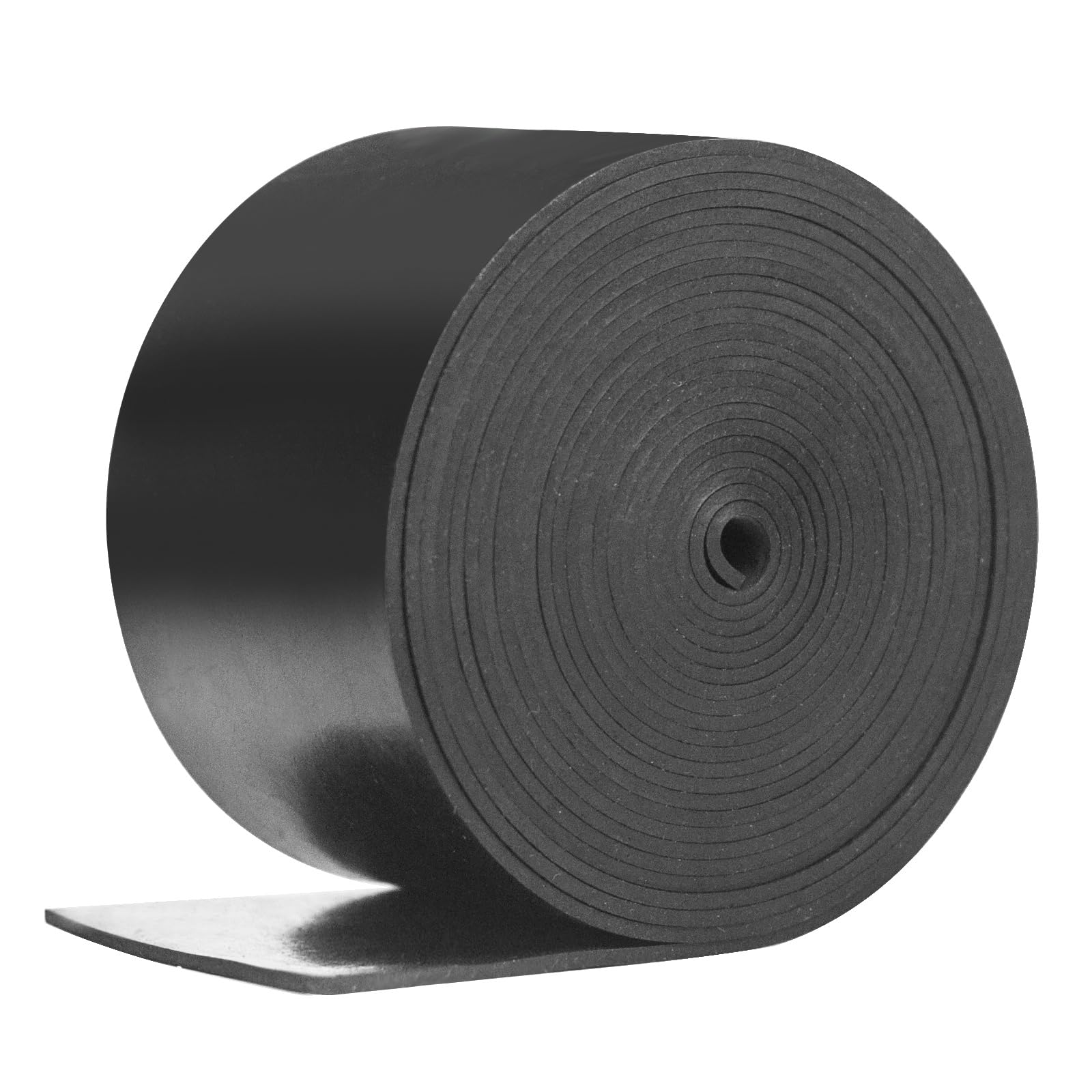 Rubber Strip Solid Neoprene Rubber Sheet 50mm(W) x1.5mm(T) x3m(L) Neoprene Rubber Strips Solid Rolls for DIY Gaskets, Crafts, Pads, Flooring Protection, Supports, Leveling, Anti-Vibration — image 1