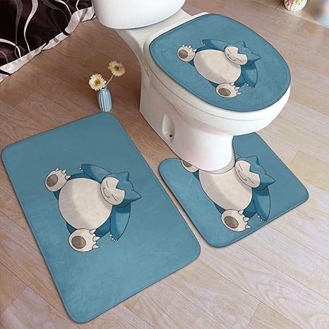 Amazon カビゴン ポケモン4トイレ吸収性フロアマットカーペットホームドアエントリー汚れにくい滑り止めマットドアマット吸収性フットマットu字型o字型トイレ防汚マット トイレマット タンクカバー ホーム キッチン オンライン通販