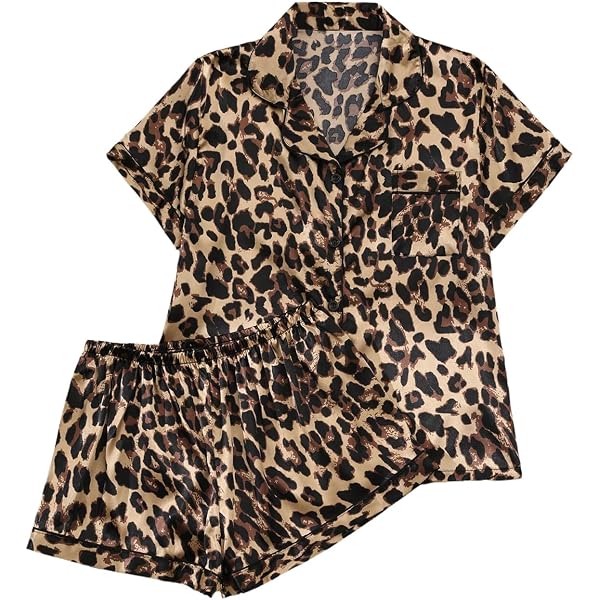 Women's Super Soft Silk Pajama Set - Button Down Sleepwear & Loungewear