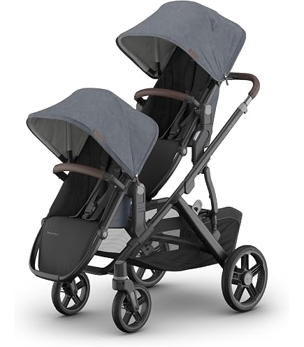 UPPAbaby Vista V3 Stroller + RumbleSeat V3 - Convertible Single-to-Double Stroller System - Toddler Seat, RumbleSeat Accessory, Adapters Included