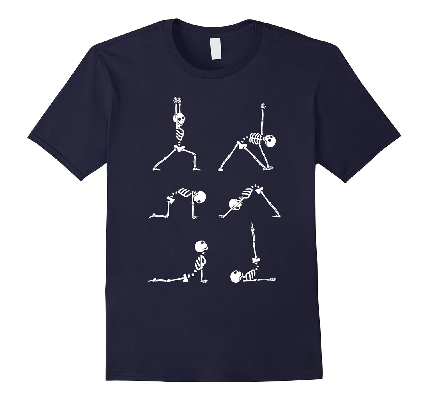 Halloween Yoga Skeleton Funny Exercise Costume T-Shirt Gift- TPT