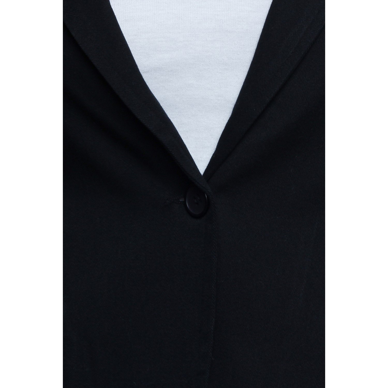 trendsnu solid black women's full sleeves blazer