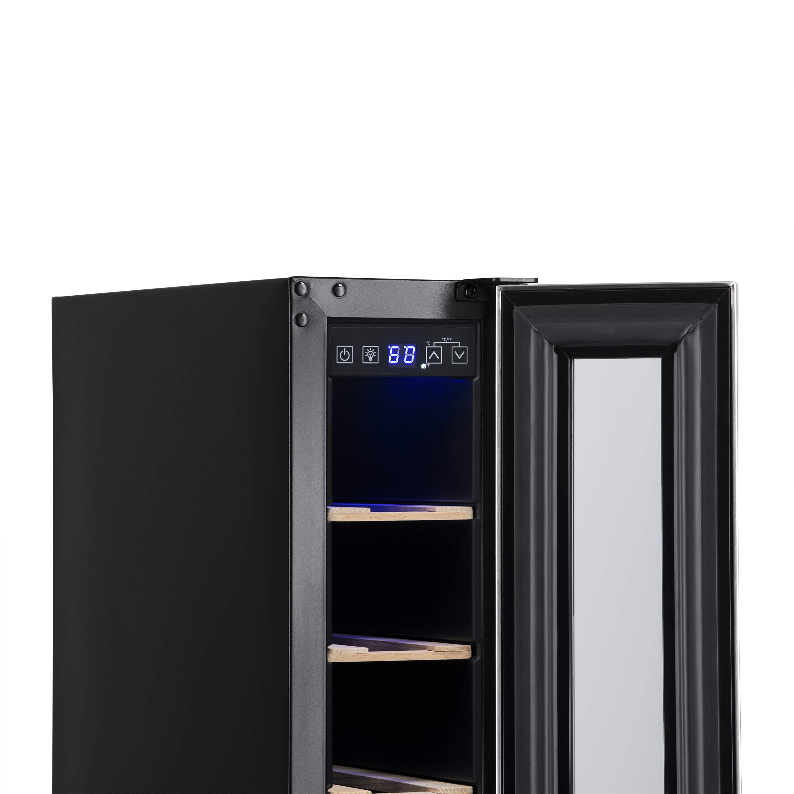 NewAir 6" Builtin or Freestanding 7 Bottle Wine Fridge, Bar