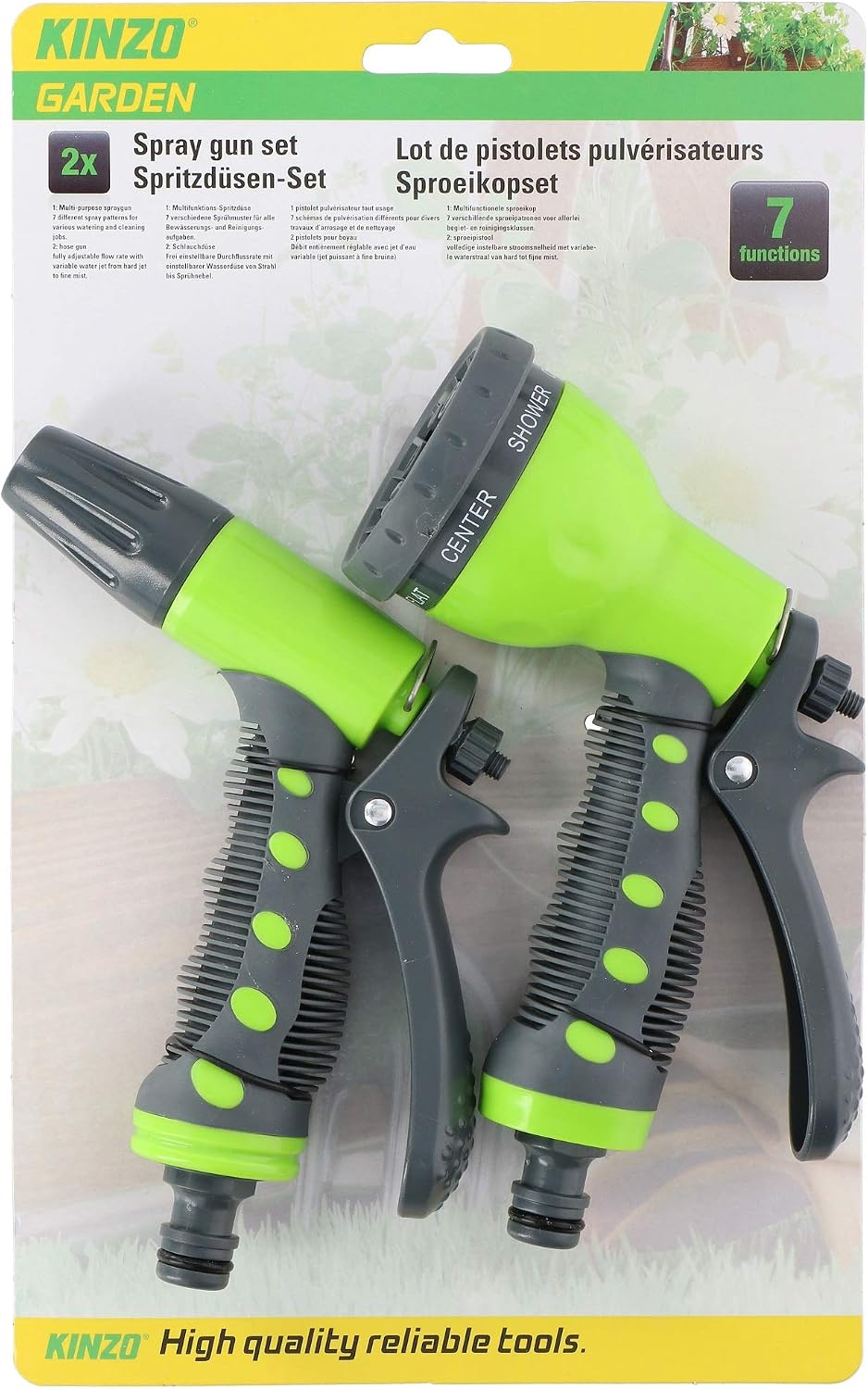 KINZO Pulvérisateur a eau - 2pc, Green / Grey, 19x16x4 cm - Image 4