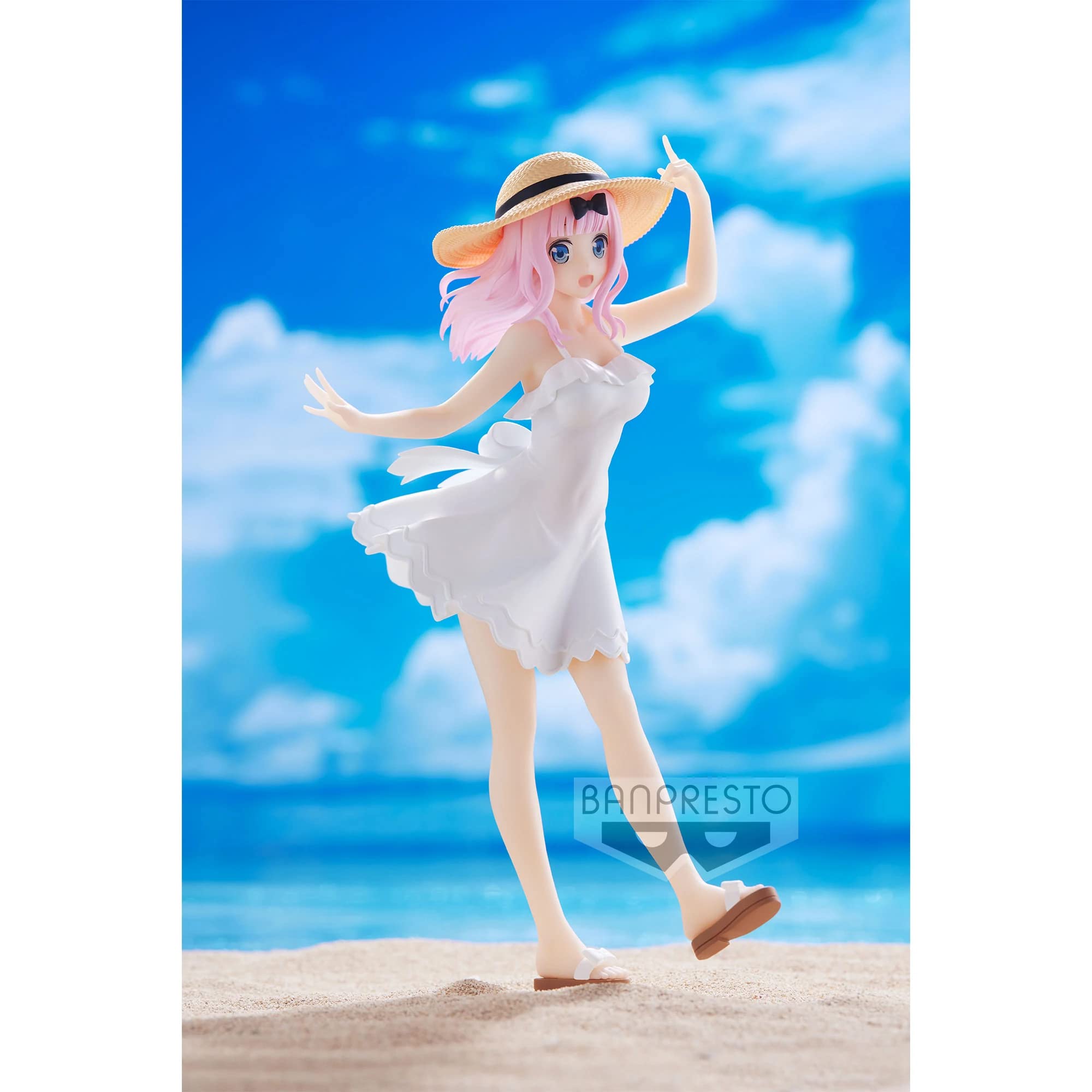 Figura Chika Fujiwara Banpresto Figura Banpresto De Chika Fujiwara – Kaguya- Sama: Love Is War, Versión Kyunties Seaside, 18 Cm, Multicolor