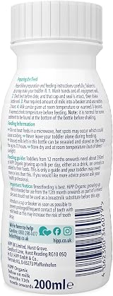 HiPP Organic 3 Baby Milk 200ml Ready to Feed Formula (Pack of 8) 12+ Months view 8