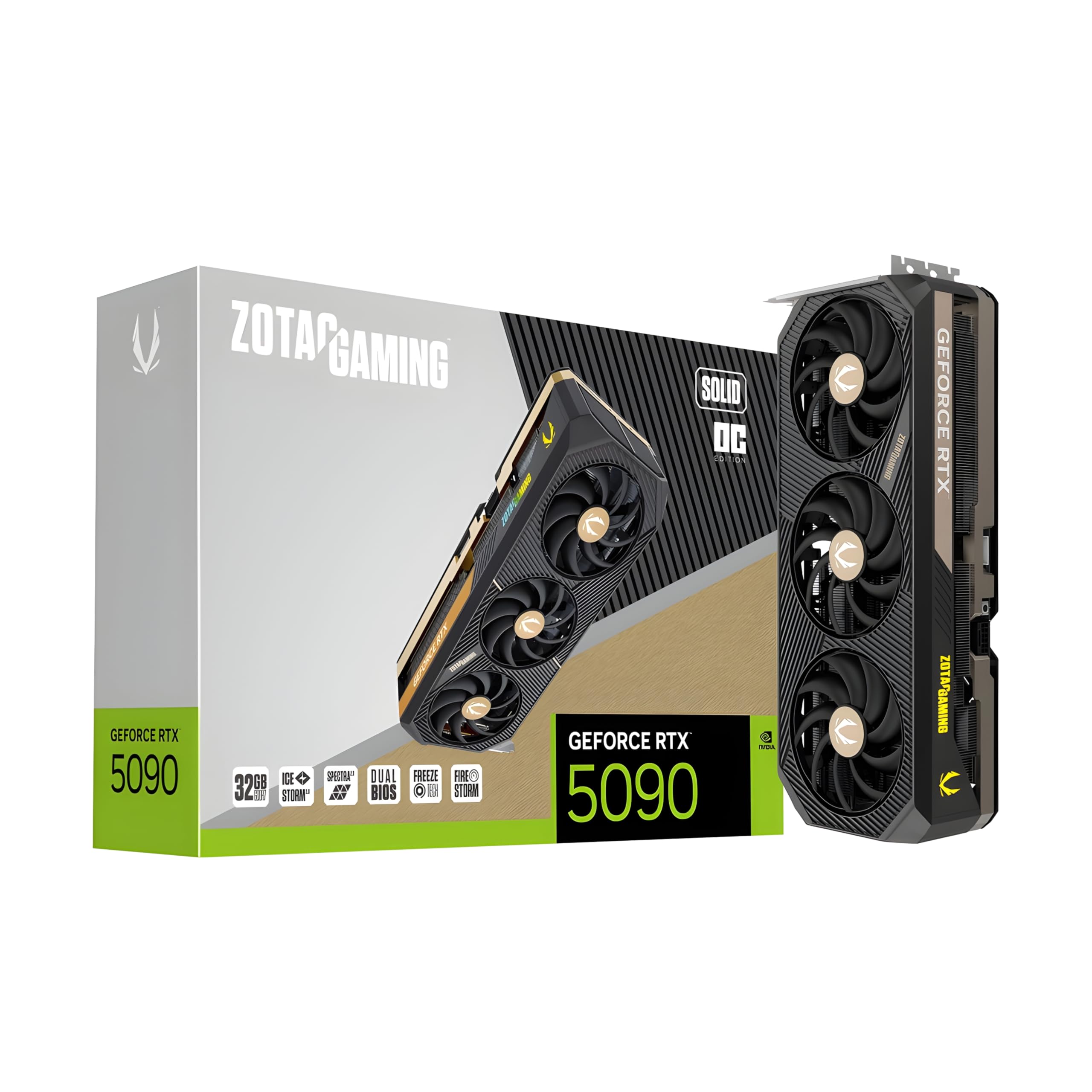 Photo 1 of ZOTAC Gaming GeForce RTX 5090 Solid OC NVIDIA 32 GB GDDR7, W129126720 (OC NVIDIA 32 GB GDDR7)