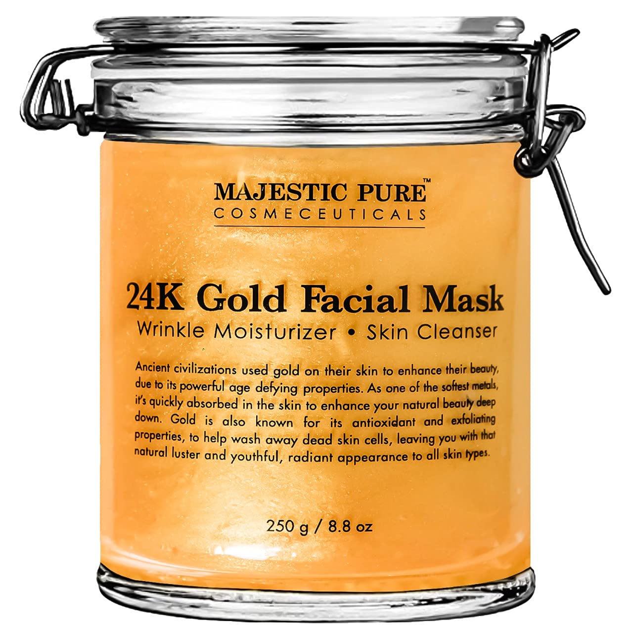 Photo 1 of Majestic Pure Gold Facial Mask, Help Reduces the Appearances of Fine Lines and Wrinkles, Ancient Gold Face Mask Formula - 8.8 Oz