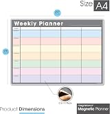 The Magnet Shop TMS A4 Magnetic Weekly Planner with 4 Dry Erase Pens view 2