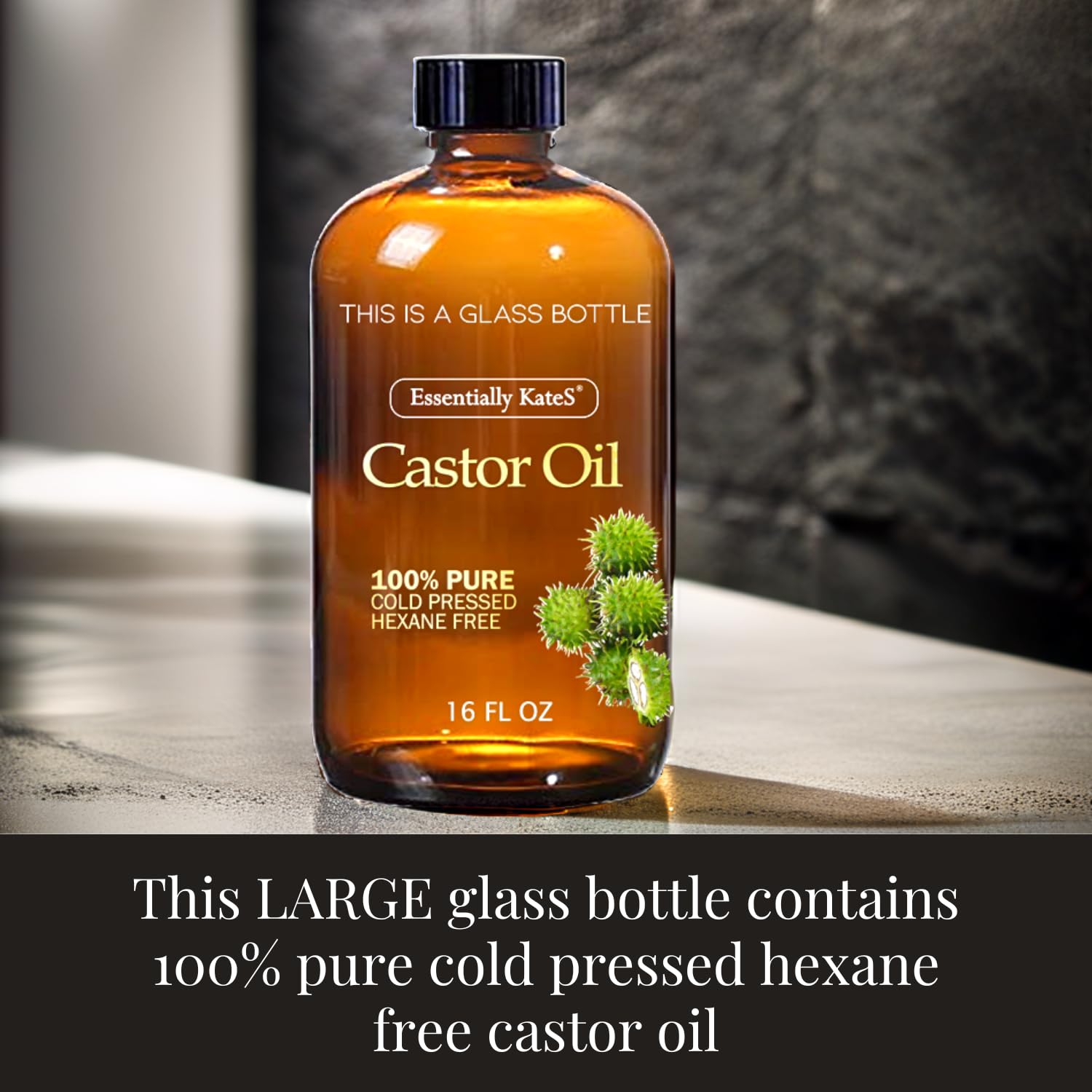 Mua Castor Oil 16 Fl Oz (Glass Bottle) - Original Unrefined - A Huge ...
