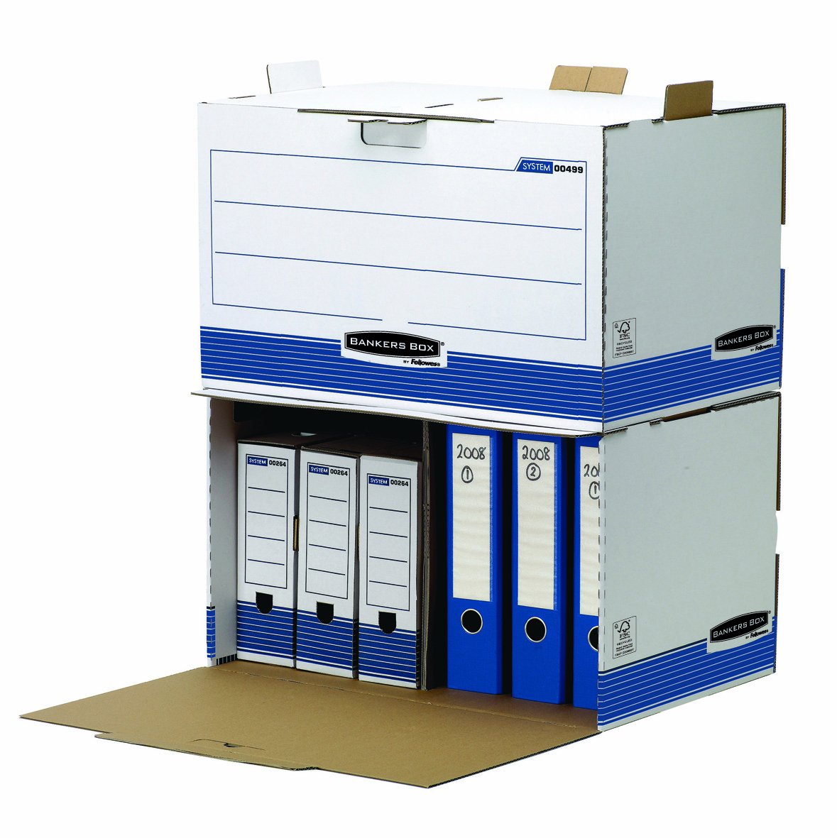 Fellowes System Storage Container Frontopen Archive BoxBlue Amazon
