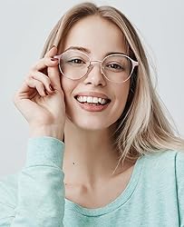 Cyxus Round Blue Light Blocking Glasses for Women