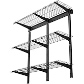 VEVOR 3-Tier Heavy Duty Wall Garage Shelving, 1 x 3 ft Steel Wall Mounted Shelving Unit, 11 x 36 Inch Per Shelf Floating Storage Metal Rack for Garage with 450 lbs Total Weight Capacity, Black