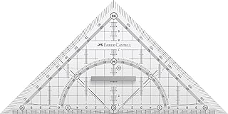 Faber-Castell 171010 - Geometriedreieck Grip mit Griff, 22 cm, 1 Stück