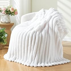 NEWCOSPLAY Super Soft Throw Blanket White Premium