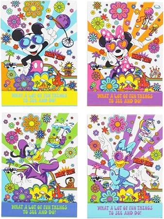 Amazon Co Jp メガネフラワー柄 メモ 4個セット ミッキー ミニー マウス ドナルド デイジー ダック キャラクター ディズニー 文房具 ステーショナリー リゾート限定 おもちゃ