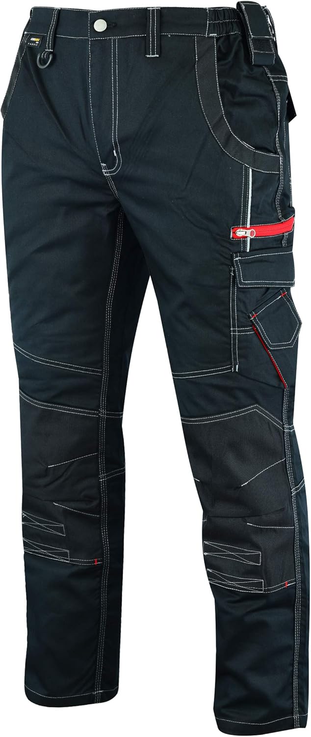 MS9 Mens Cargo Combat Multi Pockets Tactical Working Work Trouser