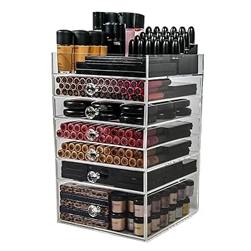 Buy Acrylic Makeup Organizer Cube 6 Drawers Storage Box For